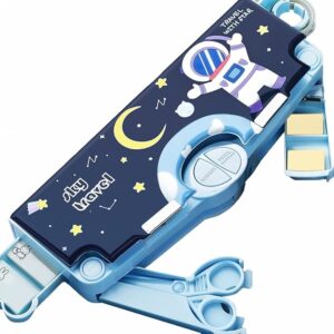 Space Theme Pencil Box for Kids,Pencil Box for Kids Boys & Girls,Space Theme Return Gifts for Kid (with Accessories)