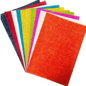 CREATIVE PENCIL Multicolour Jute Sheets, Craft Paper A4 Size Perfect for Scrapbooking, Card Making, and DIY Crafts, Jute Sheets