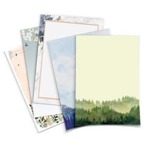 alterEgo A4 Loose Letter Stationery Paper, Pre-printed Sheets for Writing Poems, Letters and Lyrics with Complimentary Kraft Envelopes