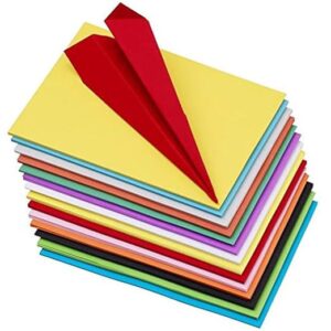 OFIXO 100 Pieces Colour Sheets Copy Printing Papers/Art and Craft Paper A4 Sheets Double Sided Coloured