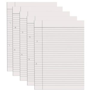 Paraspapermart A4 Ruled White Project SheetsPack Of 100 Both Side Ruled White Sheets Each sheet made with supreme finish EVA. Easily To Keep Notes Organized & Up To Date. 2-hole punched to fit standard ring binders Enjoy smooth writing paper in a reliable everyday writing pad.